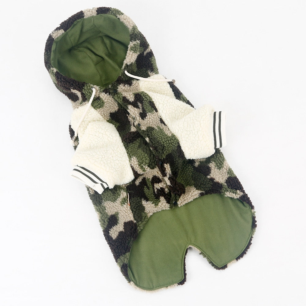 Winter Dog Clothes For Medium Large Big Dogs Golden Retriever Warm Down Jacket 2019 Thickened Camouflage Dog Coat Pets Clothing