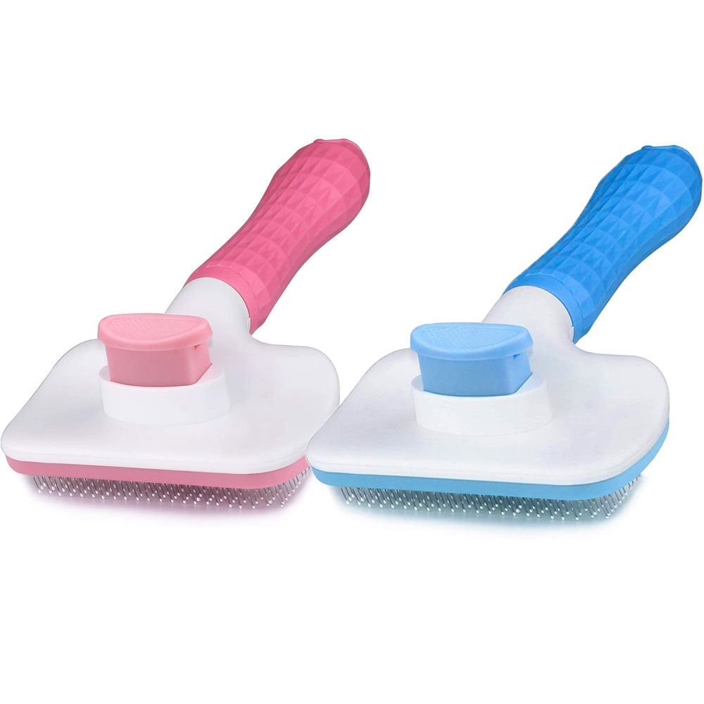 DOG GROOMING & MASSAGE BRUSH IT SELF- CLEAN ITSELF.