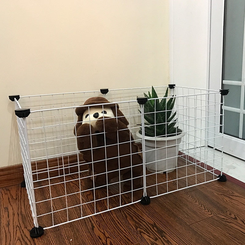 Foldable Pet Playpen Iron Fence Puppy Kennel House Exercise Training for Puppys.