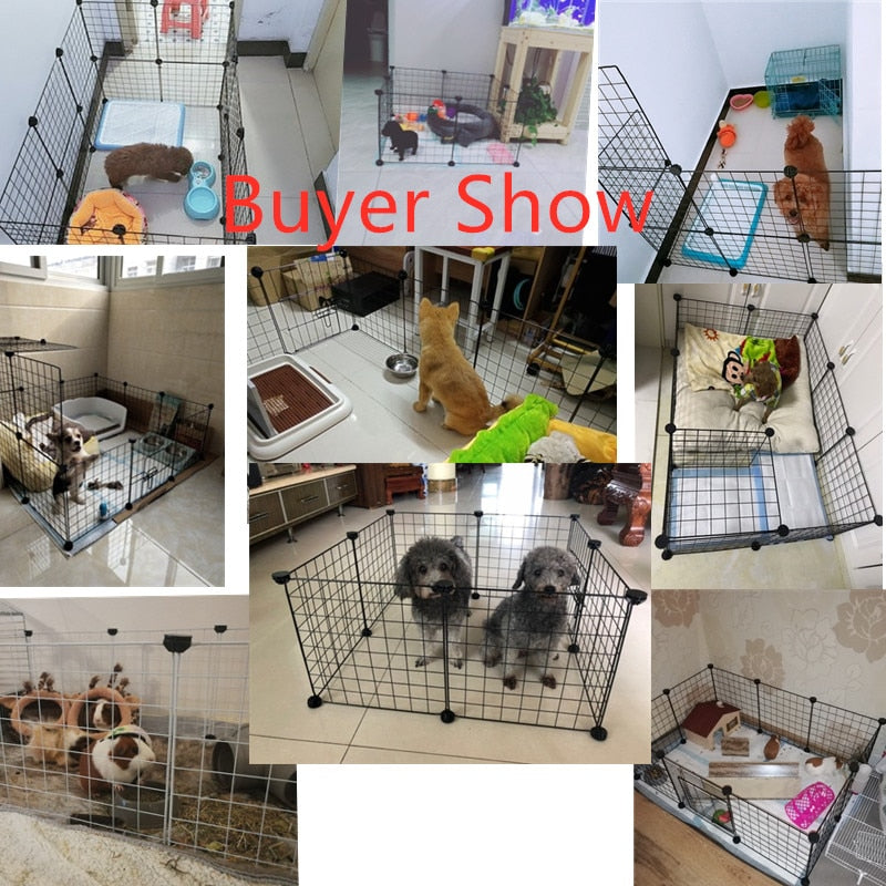 Foldable Pet Playpen Iron Fence Puppy Kennel House Exercise Training for Puppys.