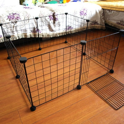 Foldable Pet Playpen Iron Fence Puppy Kennel House Exercise Training for Puppys.