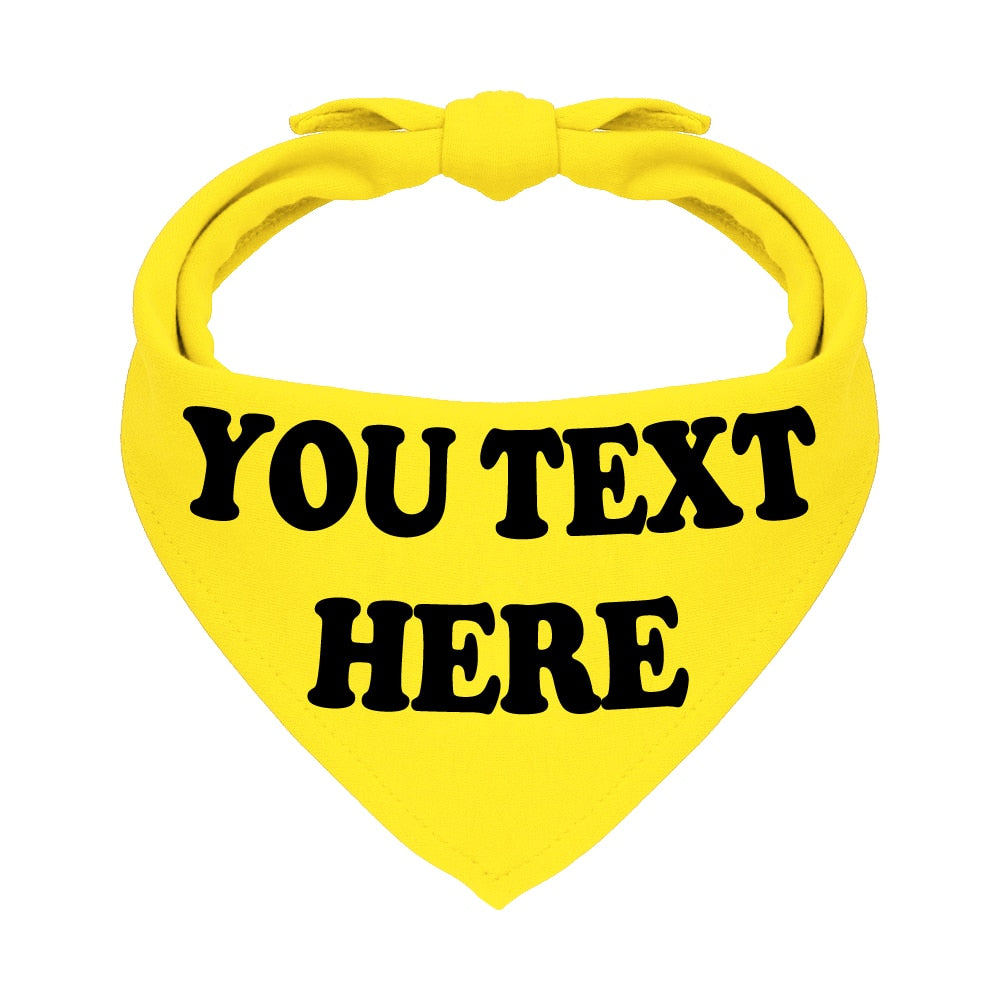 Personalzied Dog Bandanas Pet Scarf Custom Pet Bandana Bib Cotton Dog Puppy Bow Ties Collar Cat Dog Scarf Pet Accessories