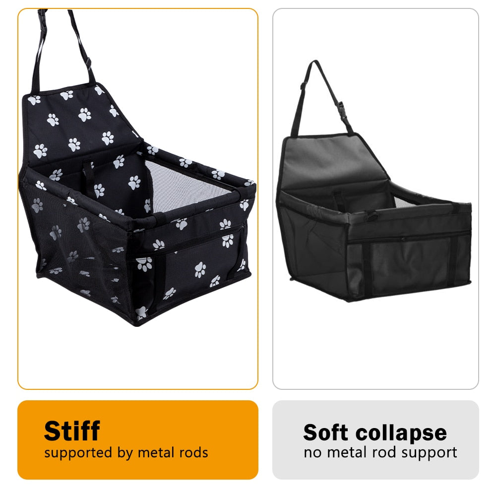 Pet Carrier Dog Car Seat Cover Pad Carry House Cat Puppy Bag Car Travel Folding Hammock Waterproof Dog Bag Basket Pet Carriers