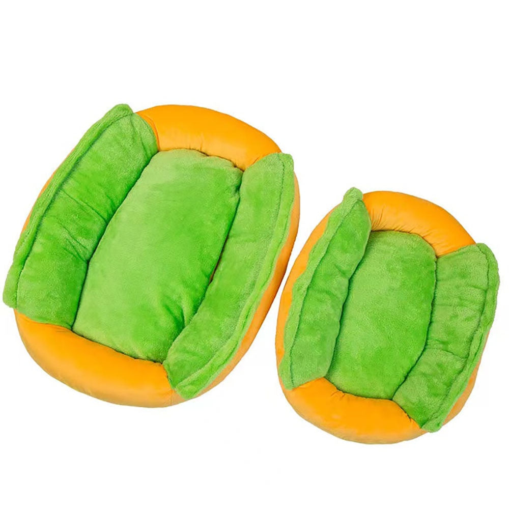 Cute hot dog kennel detachable washable Teddy Poodle bed.