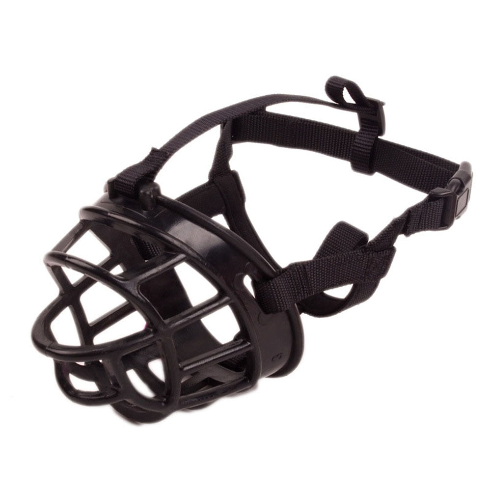 Adjustable Dog Muzzle Soft Silicone Breathable Strong Basket Small Medium-Large X-Large Dogs.