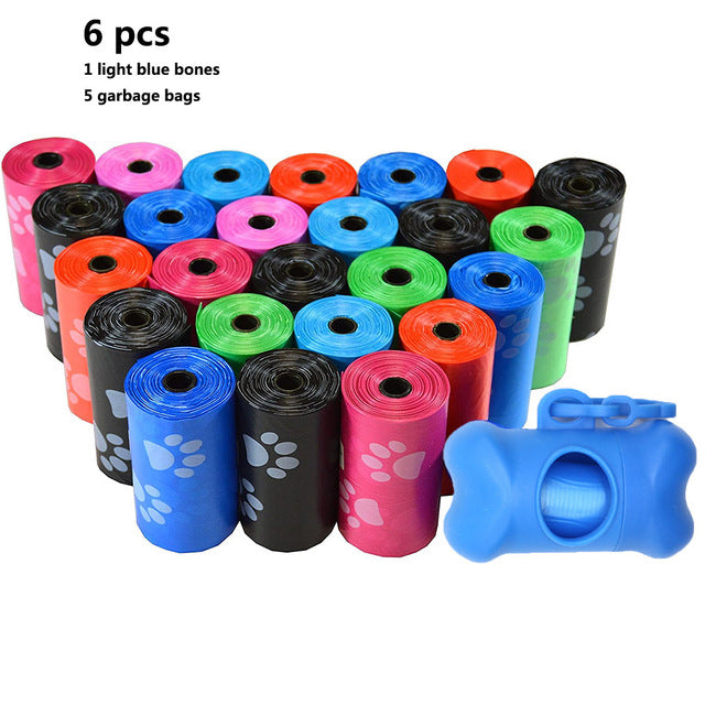6pc WASTE BAGS FOR ALL SIZE DOGS .