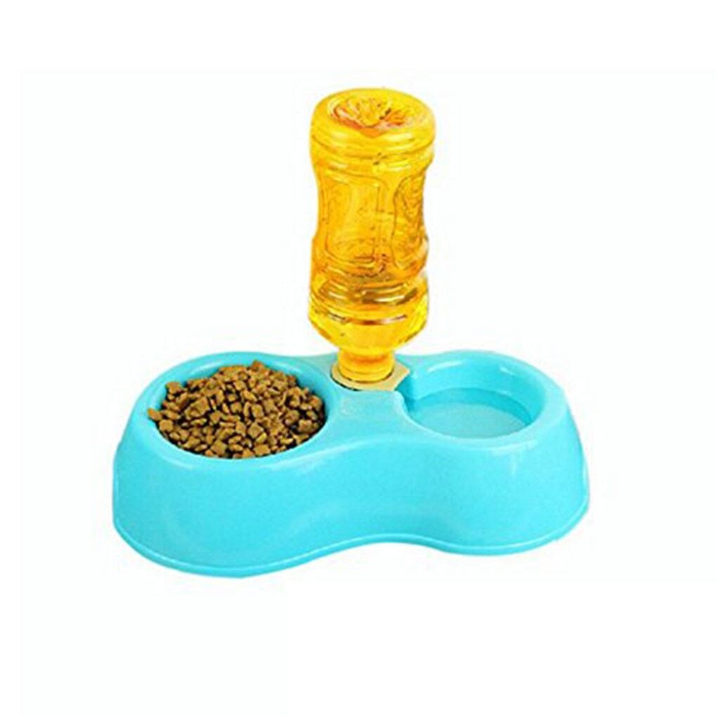 Dual Port Dog Automatic Water Dispenser Feeder Utensils Bowl Cat Drinking Fountain Food Dish Pet Bowl Cats Pet Dogs Pet Feeder