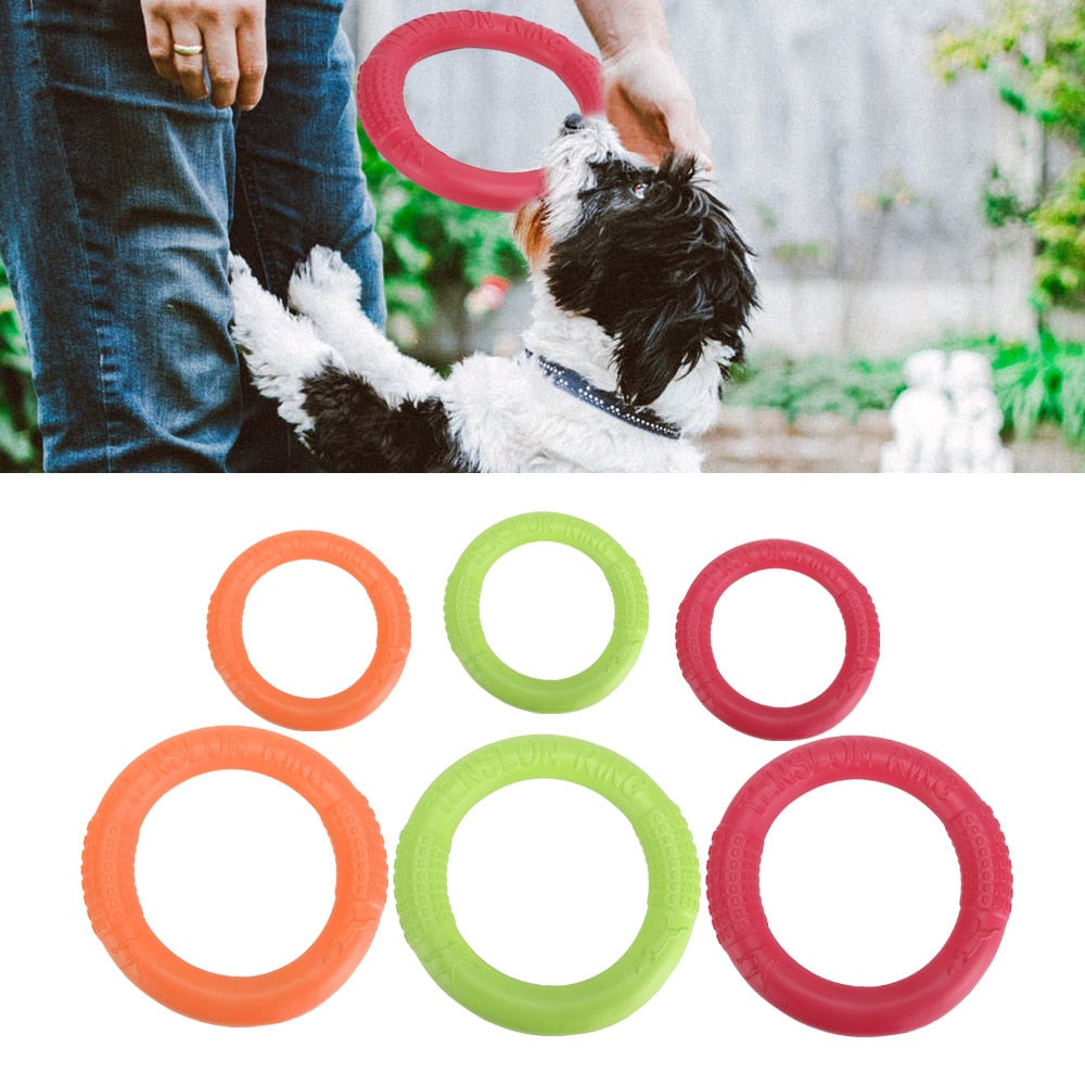 Pet EVA Fly Discs Dog Training Ring Outdoor Interactive Game Puller Resistant Bite Floating Toy Products Motion Products Supply