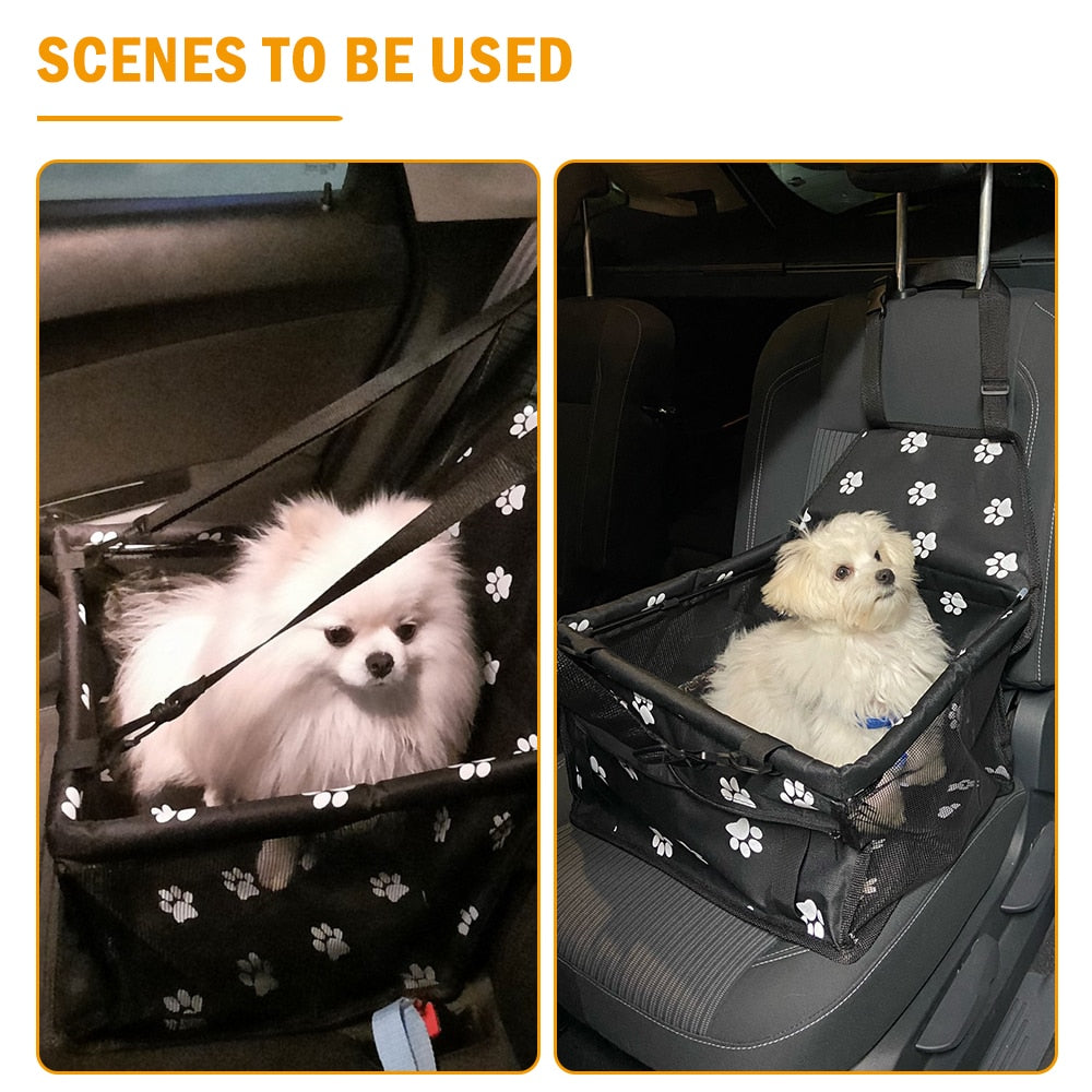 Pet Carrier Dog Car Seat Cover Pad Carry House Cat Puppy Bag Car Travel Folding Hammock Waterproof Dog Bag Basket Pet Carriers