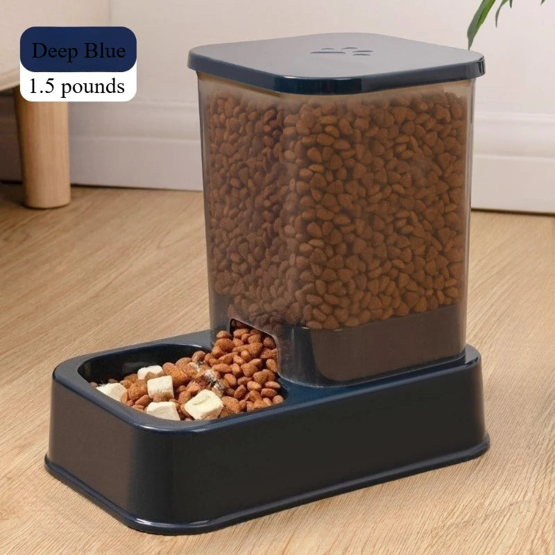 Plastic Dog Feeder with Drinker