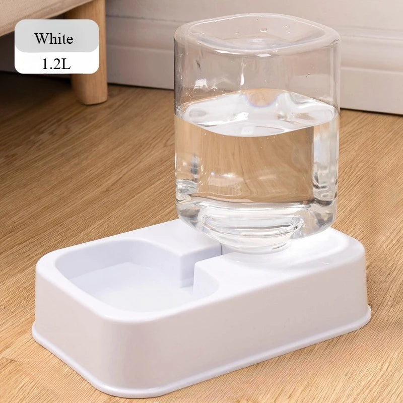 Plastic Dog Feeder with Drinker