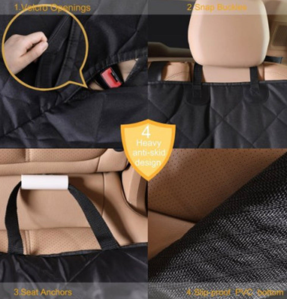 Premium Pet Car Seat Cover Hammock NonSlip Protector Mat Waterproof Cat Dog Back - Image 2