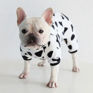 Alternative view of Cosy, warm dog fleece - Cow Print