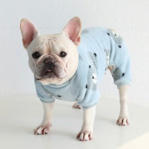 “Teddy Bear Print Dog Fleece for Ultimate Warmth"