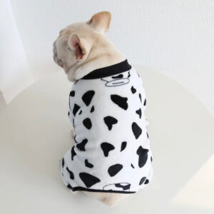 Cosy, warm dog fleece - Cow Print