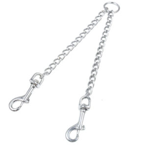Double Dog Leash - Stainless Steel